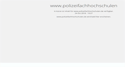 Desktop Screenshot of polizeifachhochschulen.de