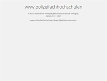 Tablet Screenshot of polizeifachhochschulen.de